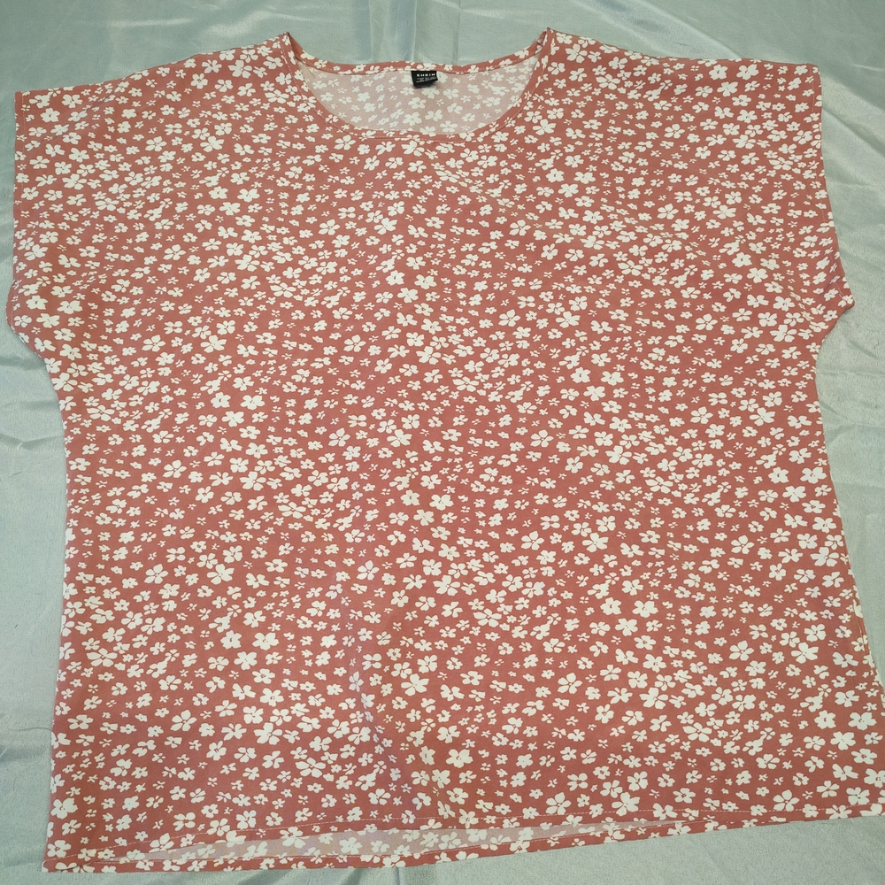 Floral Pink Women's Top XL